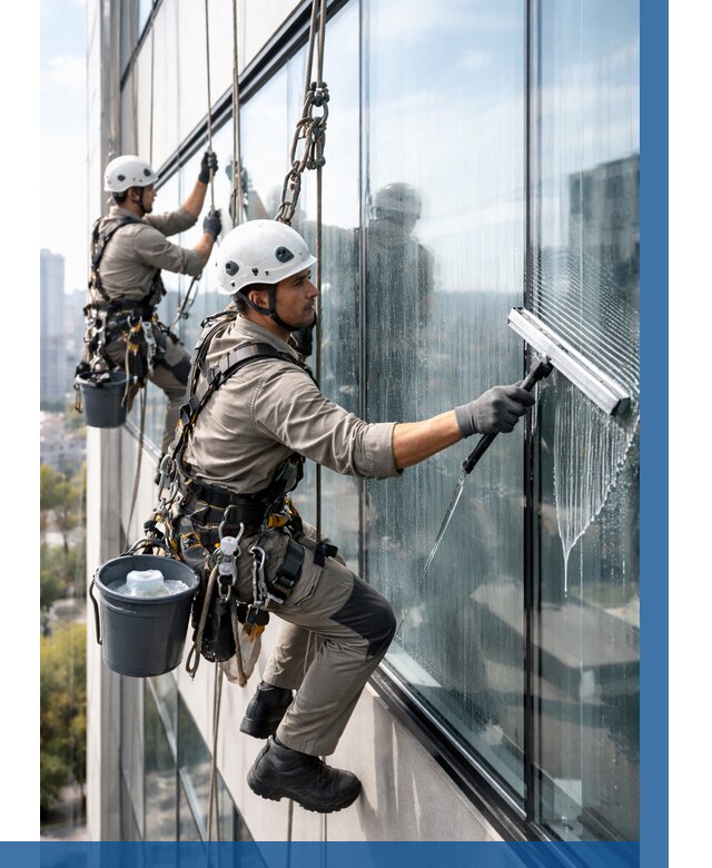 Мойка окон альпинистами в Гудермесе от 4611 р. | ВЫСОТНИК-Гдр