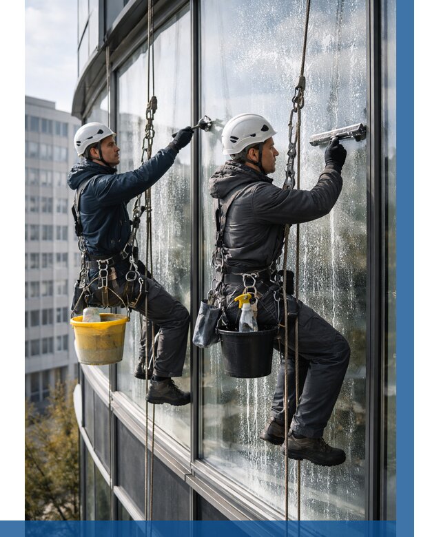 Мойка панорамных окон в Гудермесе от 359 р. заказать у ВЫСОТНИК-Гдр