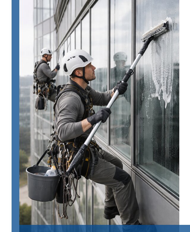 Высотная мойка сплошного остекления с выездом в Гудермесе