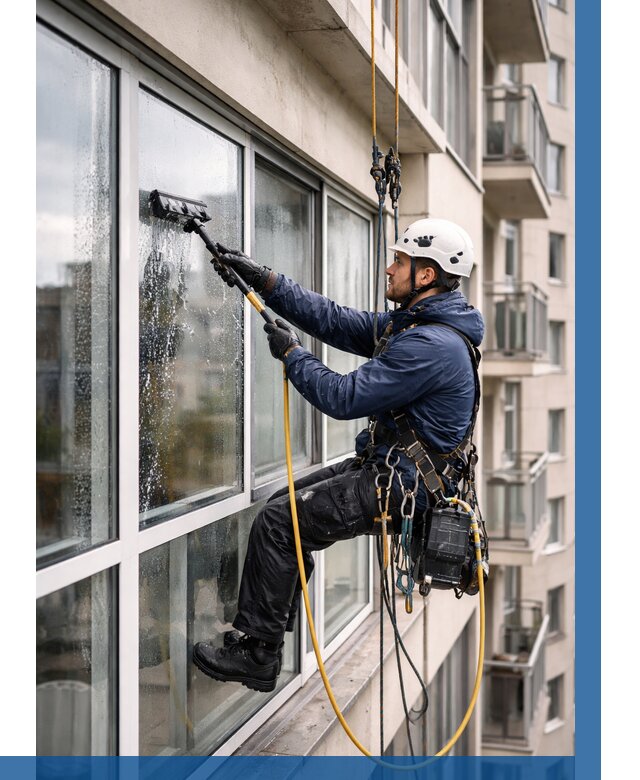 Мойка балконного остекления в Гудермесе от 3586 р. | ВЫСОТНИК-Гдр