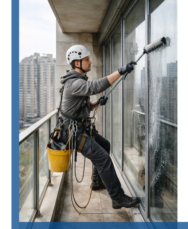 Профессиональная мойка балконного остекления в Гудермесе