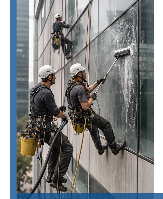 Профессиональная высотная мойка фасадов зданий в Гудермесе