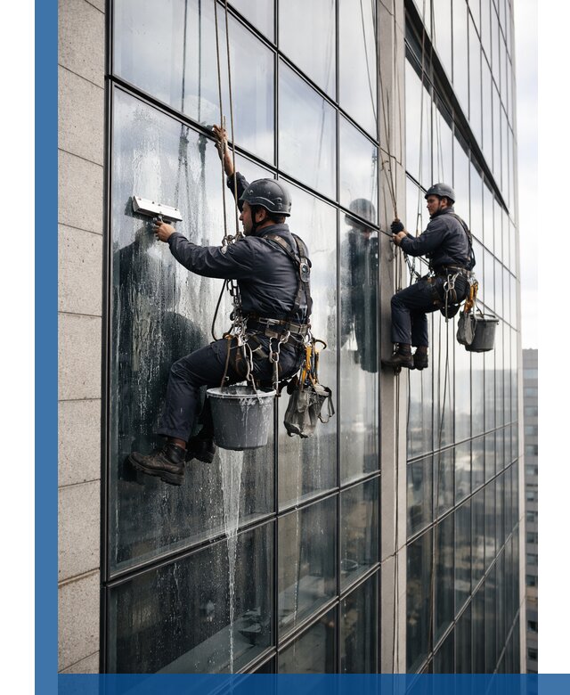 Профессиональная мойка стеклянных фасадов зданий в Гудермесе