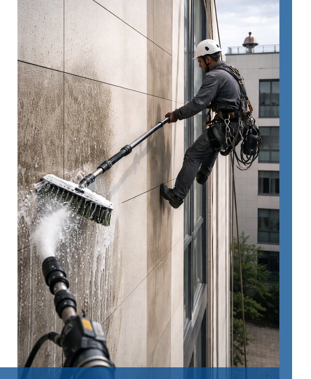 Мойка фасада из керамогранита в Гудермесе от 307 р. | ВЫСОТНИК-Гдр