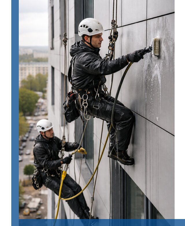 Профессиональная мойка фасада из композита в Гудермесе