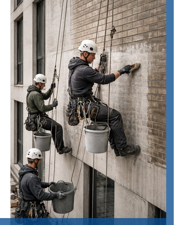 Удаление высолов с фасада в Гудермесе от 256 р. | ВЫСОТНИК-Гдр