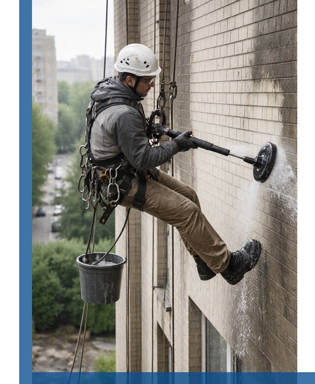 Очистка фасада от копоти в Гудермесе профессионально и безопасно