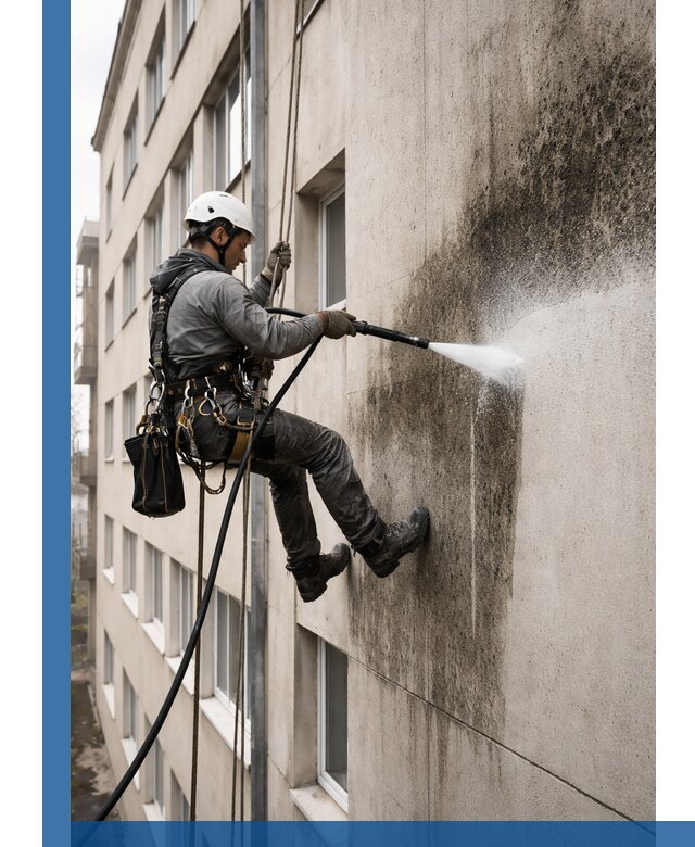 Профессиональная очистка фасадов от плесени в Гудермесе