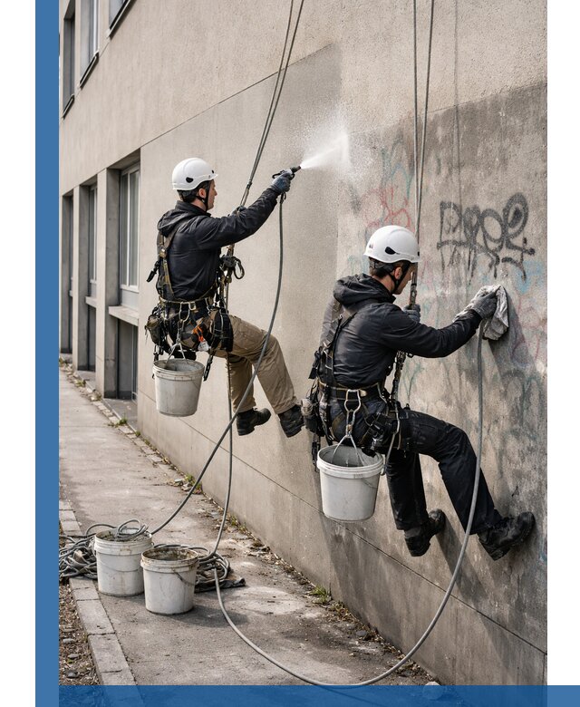 Антиграффити покрытие фасада с защитой от надписей в Гудермесе