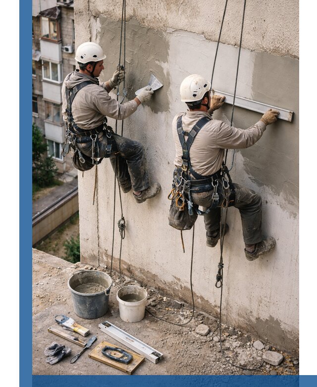 Комплексный ремонт штукатурного фасада с гарантией в Гудермесе