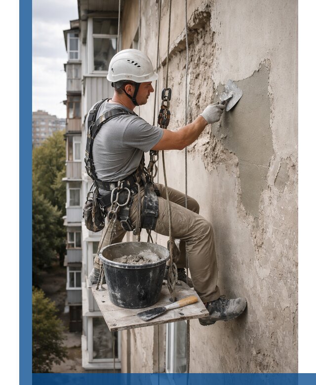 Восстановление фасадной штукатурки в Гудермесе с гарантией качества