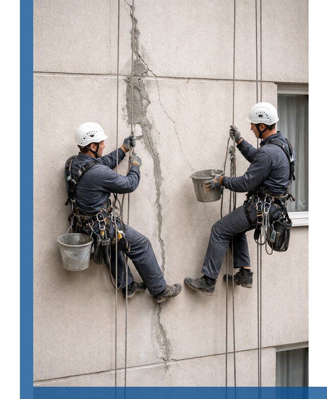 Заделка трещин на фасаде в Гудермесе с гарантийным ремонтом