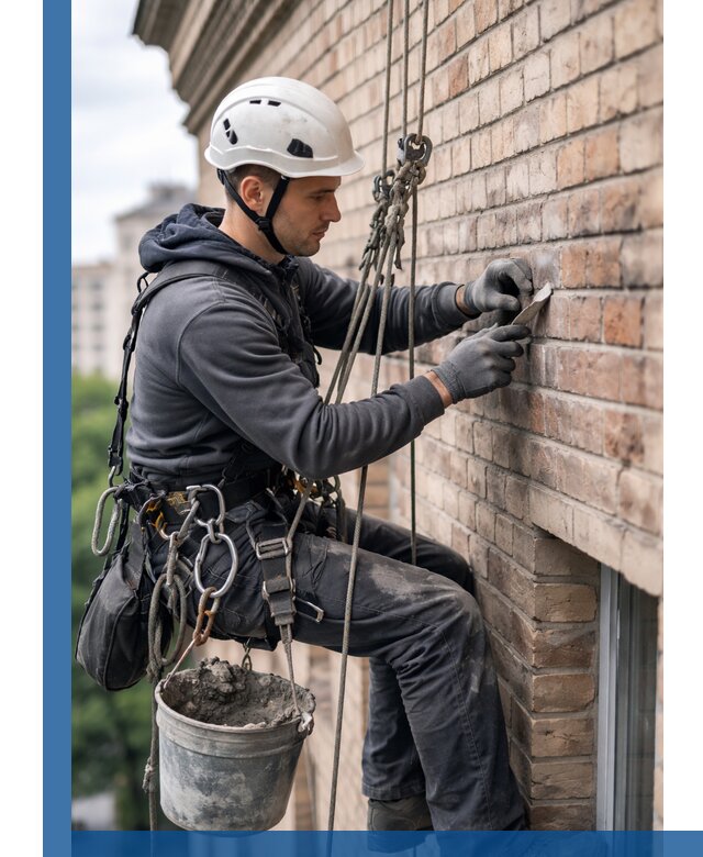 Качественный ремонт кирпичной кладки фасада в Гудермесе с гарантией