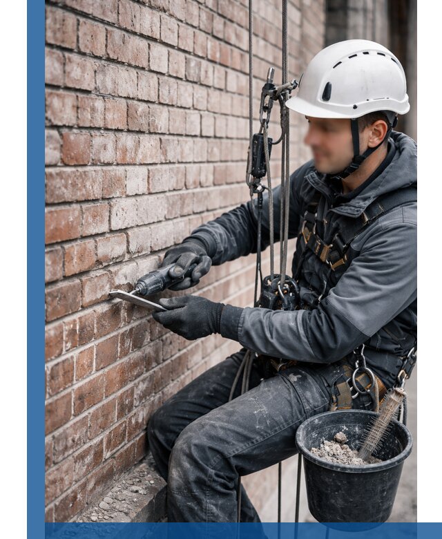 Расшивка кирпичных швов фасадов и стен, ремонт в Гудермесе