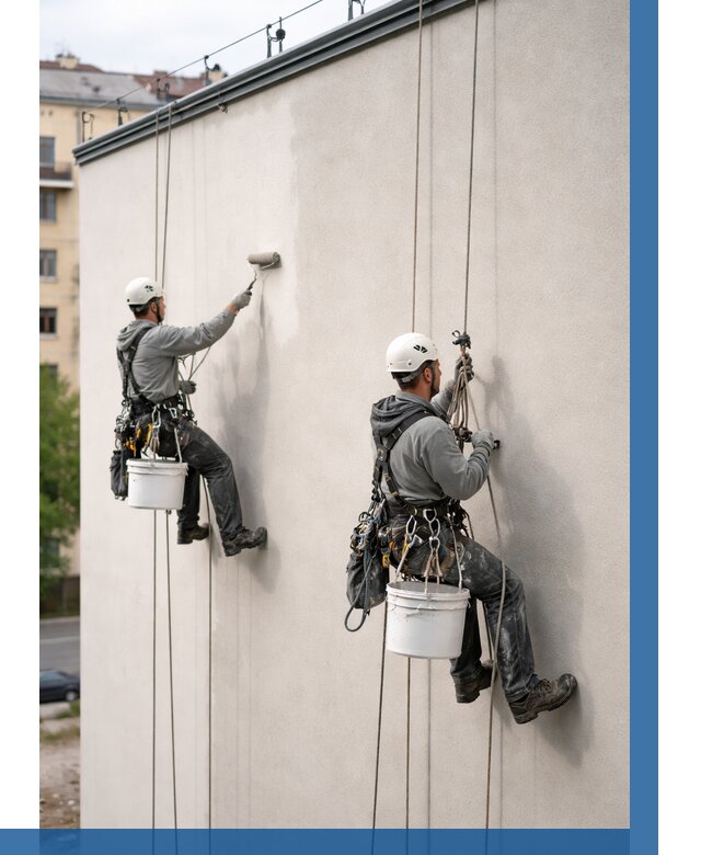 Покраска оштукатуренного фасада в Гудермесе от 328 р. | ВЫСОТНИК-Гдр