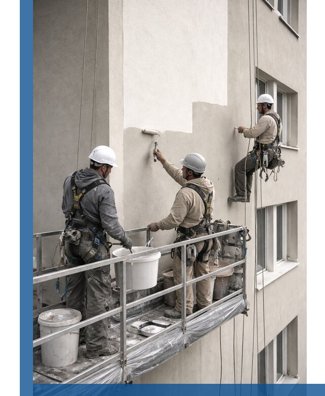 Покраска оштукатуренного фасада в Гудермесе под ключ с гарантией