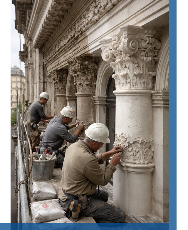 Реставрация фасадной лепнины в Гудермесе от 2562 р. | ВЫСОТНИК-Гдр