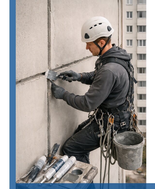 Ремонт межпанельных швов в Гудермесе герметизация и восстановление