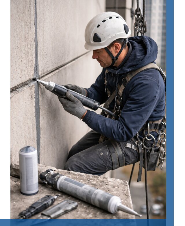 Вторичная герметизация швов в Гудермесе от 461 р. | ВЫСОТНИК-Гдр