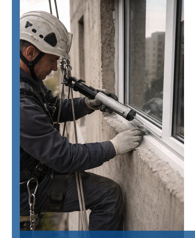 Герметизация оконных швов снаружи в Гудермесе профессионально