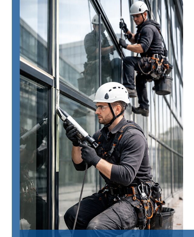 Герметизация витражных швов в Гудермесе для зданий и фасадов