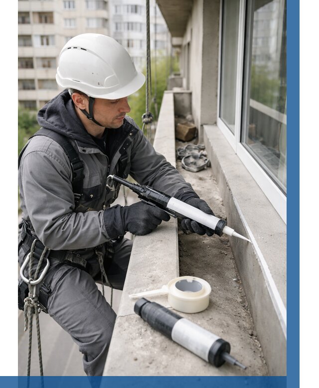 Герметизация швов лоджии в Гудермесе от 4611 р. | ВЫСОТНИК-Гдр