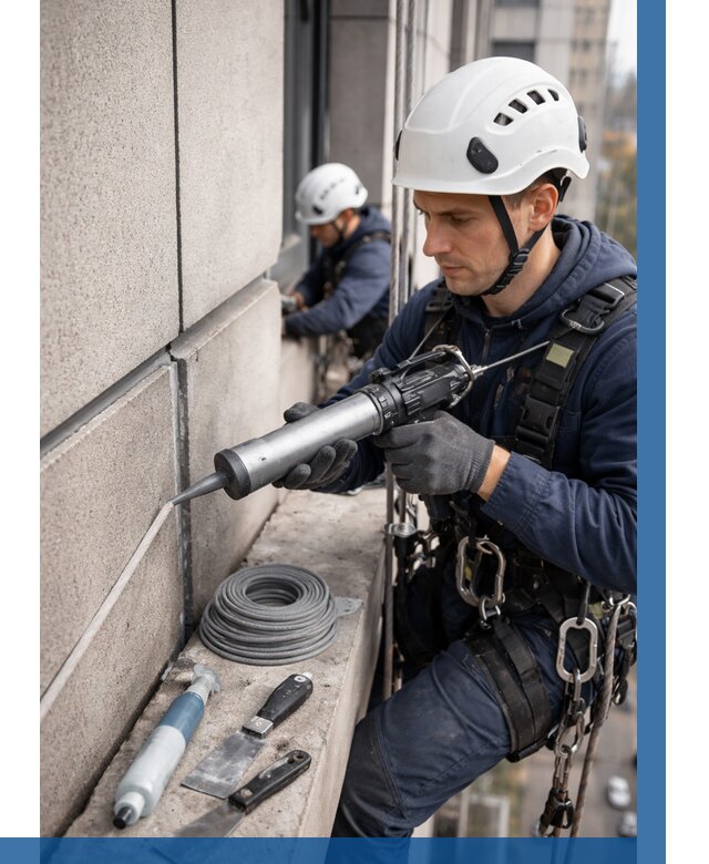 Герметизация деформационных швов фасада в Гудермесе от 717 | ВЫСОТНИК-Гдр