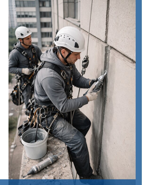 Ремонт деформационных швов здания в Гудермесе от 1025 р. | ВЫСОТНИК-Гдр