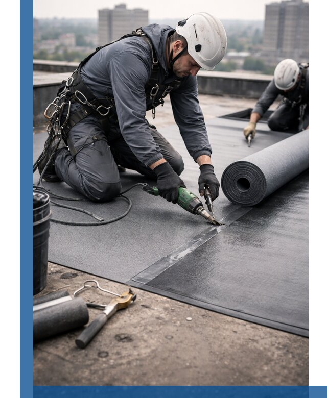 Ремонт мягкой кровли в Гудермесе с выездом промальпинистов