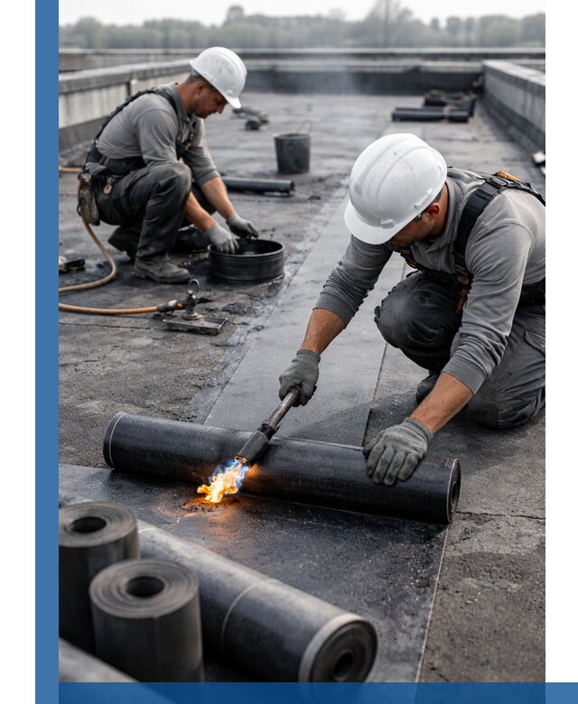 Ремонт рулонной кровли в Гудермесе герметизация и восстановление