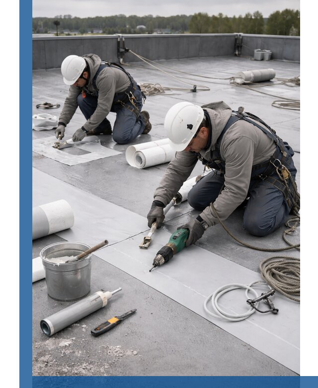 Ремонт мембранной кровли в Гудермесе качественно и с гарантией