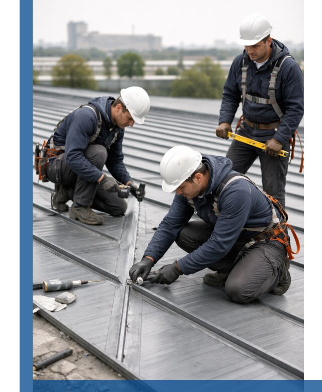 Ремонт фальцевой кровли в Гудермесе срочно и качественно