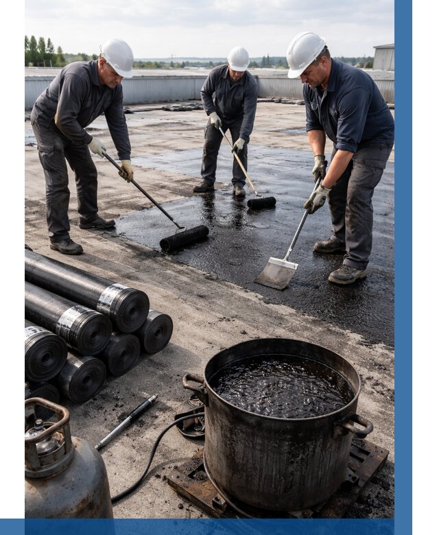 Гидроизоляция кровли мастикой в Гудермесе от 615 р. | ВЫСОТНИК-Гдр