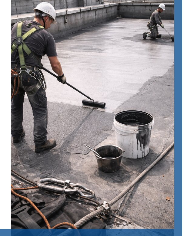 Гидроизоляция кровли жидкой резиной в Гудермесе от 512 р. | ВЫСОТНИК-Гдр