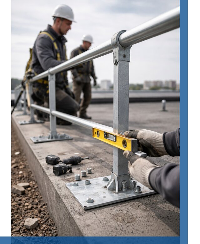 Монтаж кровельного ограждения в Гудермесе от 1230 р. | ВЫСОТНИК-Гдр