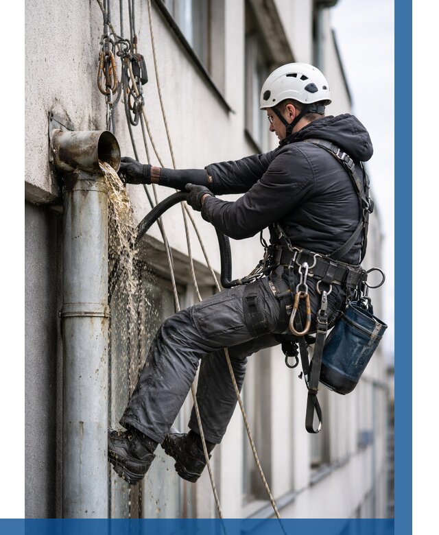 Прочистка водосточных труб в Гудермесе от 3586 р. | ВЫСОТНИК-Гдр