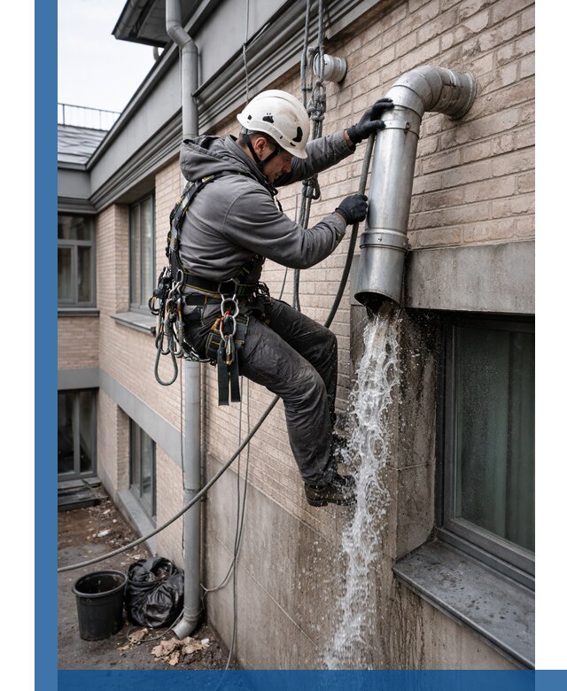 Профессиональная прочистка водосточных труб в Гудермесе с гарантией