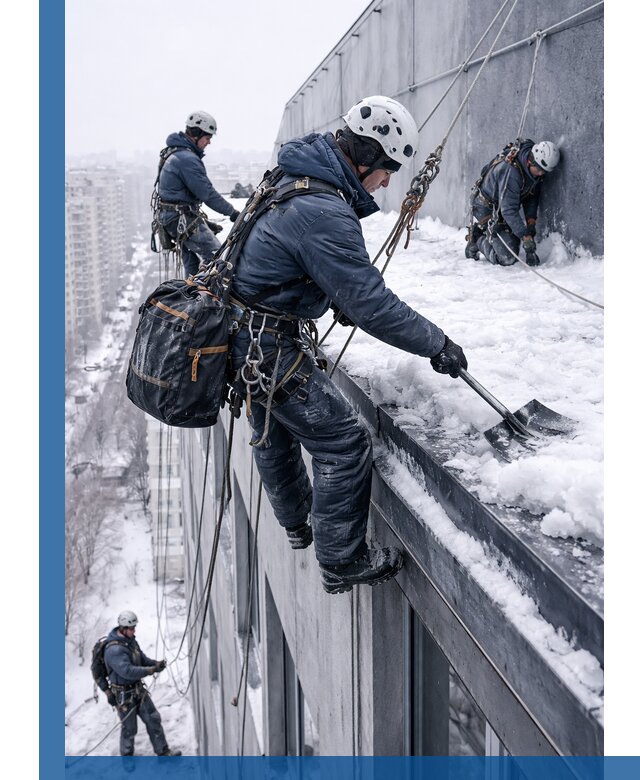 Абонентское обслуживание кровли зимой в Гудермесе регулярный уход