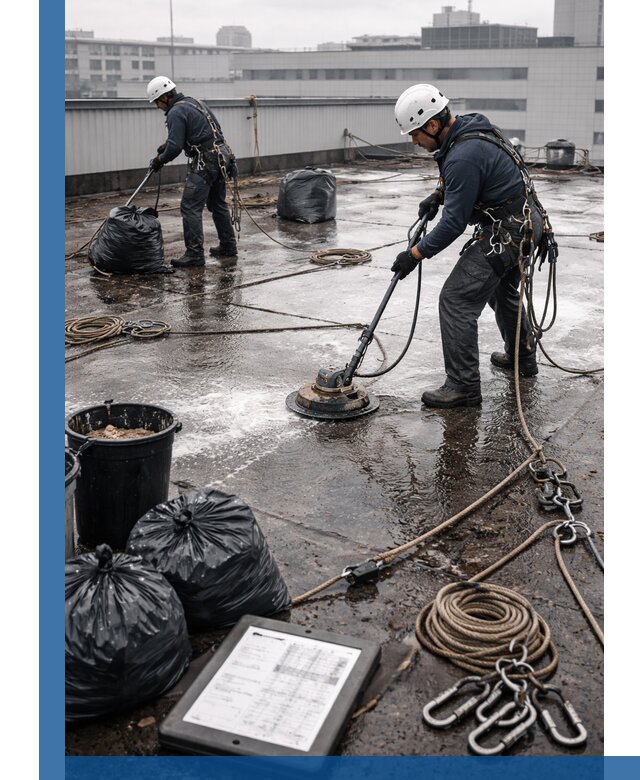 Плановая очистка кровли по графику в Гудермесе для безопасности