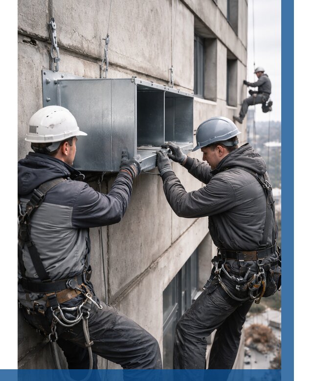 Монтаж вентиляционных коробов в Гудермесе от 3074 р. | ВЫСОТНИК-Гдр