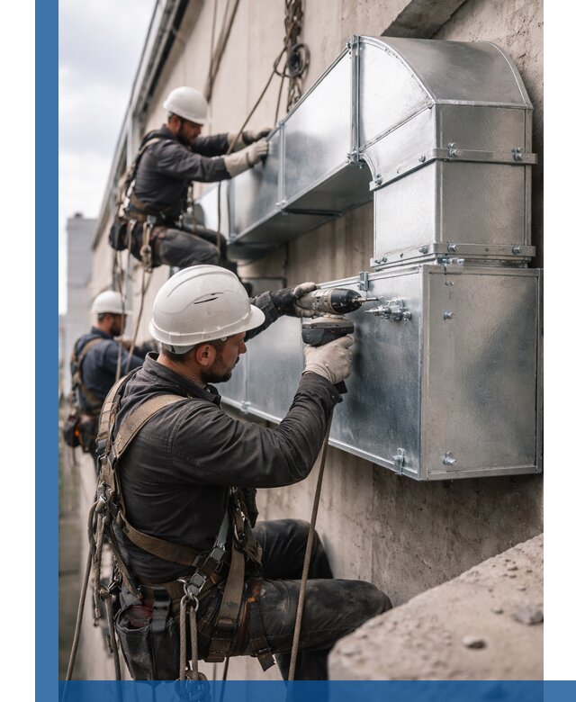 Профессиональный монтаж вентиляционных коробов в Гудермесе под ключ