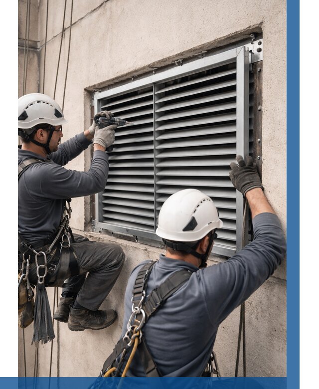 Монтаж вентиляционных решеток в Гудермесе от 4611 р. | ВЫСОТНИК-Гдр