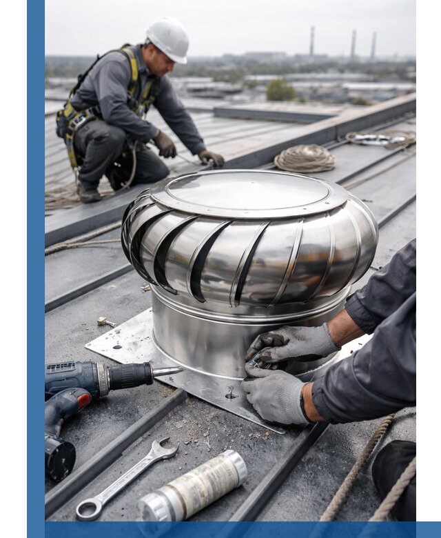 Установка дефлекторов на кровле в Гудермесе профессионально