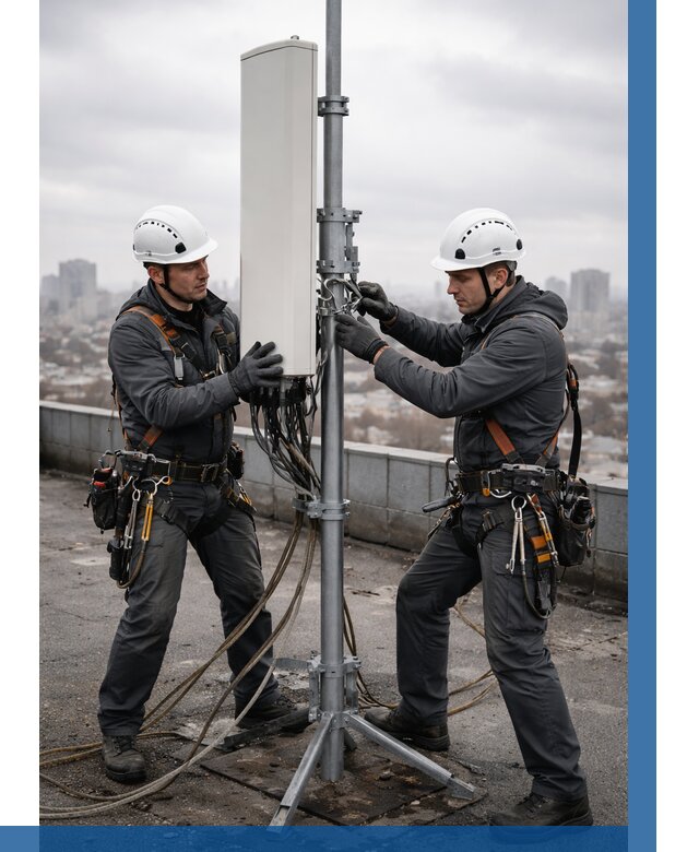 Монтаж антенн связи на крыше в Гудермесе от 8710 р. | ВЫСОТНИК-Гдр