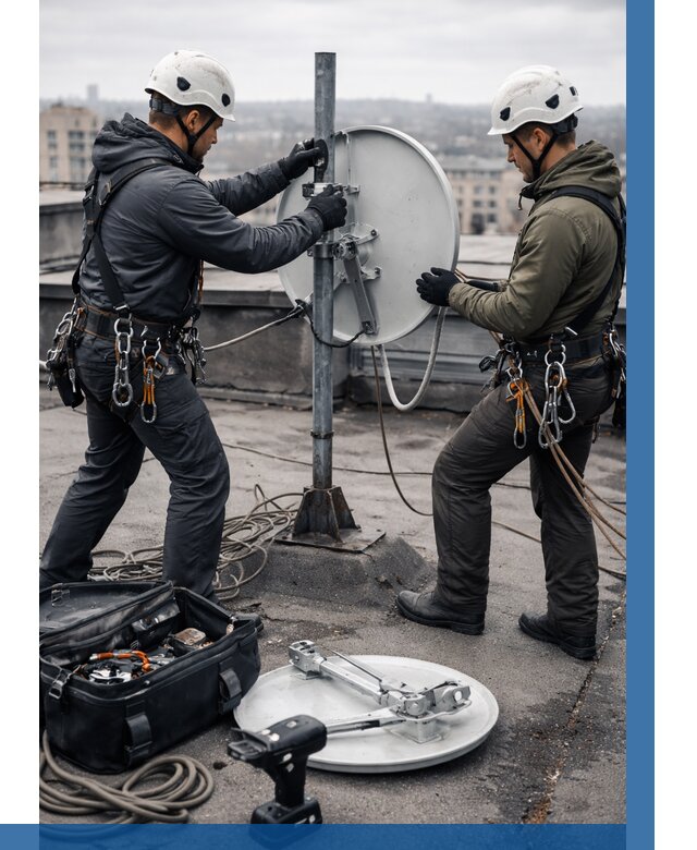 Демонтаж антенн на крыше в Гудермесе от 4611 р. | ВЫСОТНИК-Гдр