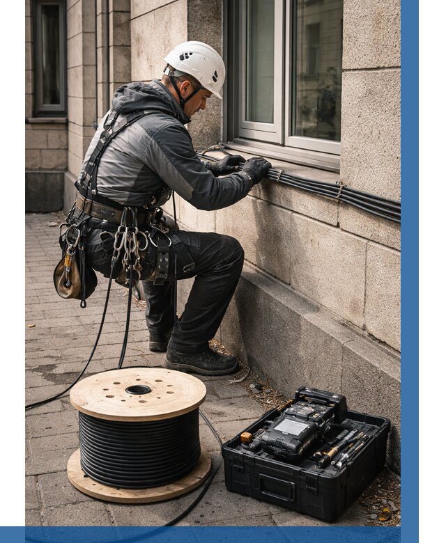 Прокладка оптоволоконного кабеля в Гудермесе от 820 р. | ВЫСОТНИК-Гдр