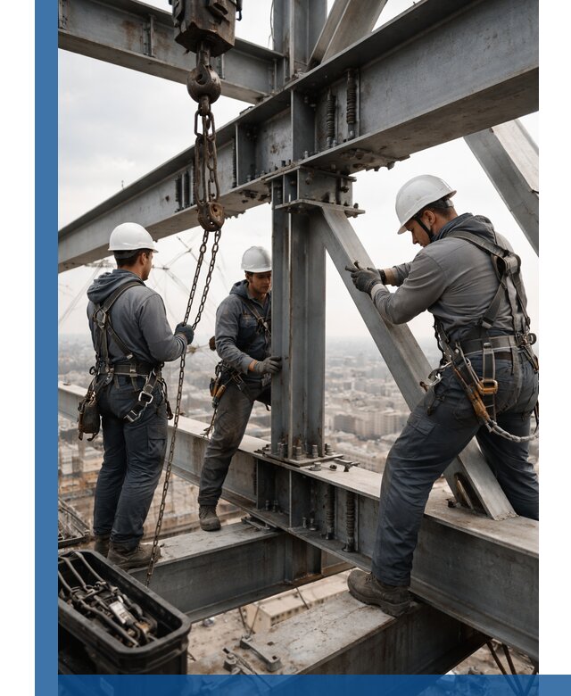 Профессиональный монтаж металлоконструкций на высоте в Гудермесе