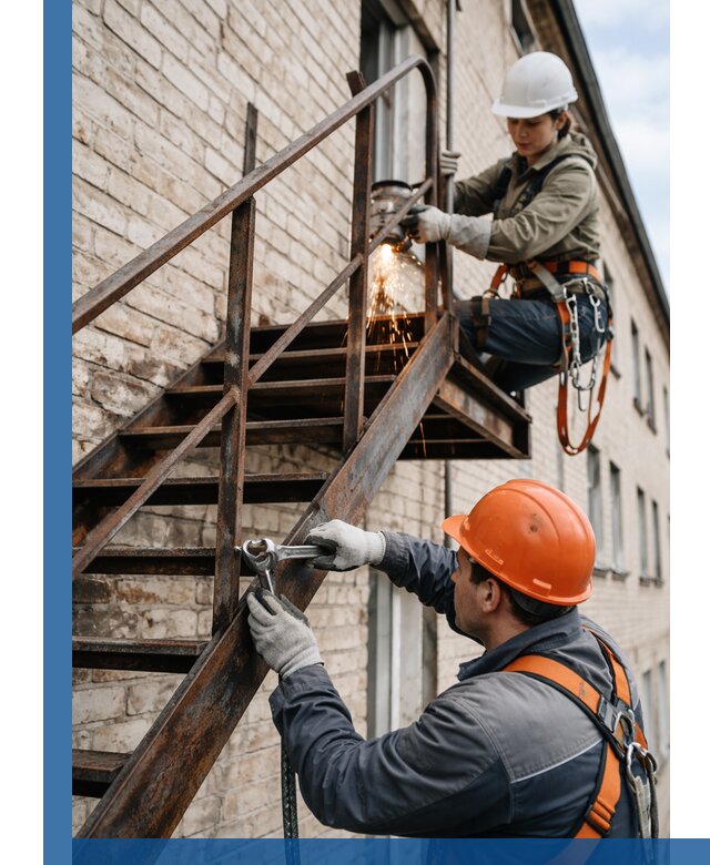 Ремонт и восстановление пожарных лестниц с выездом в Гудермесе