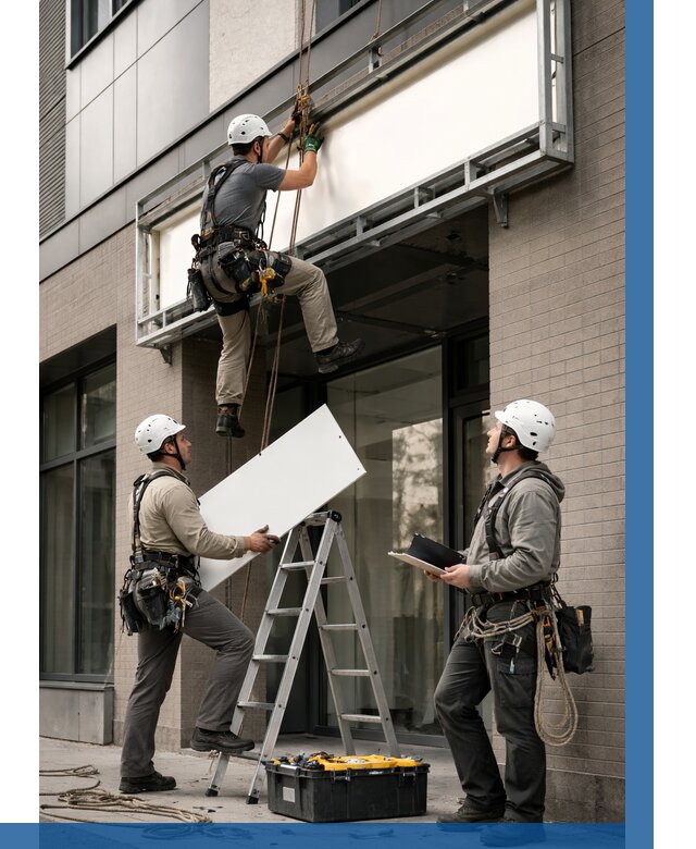 Монтаж светового короба в Гудермесе от 6661 р. | ВЫСОТНИК-Гдр