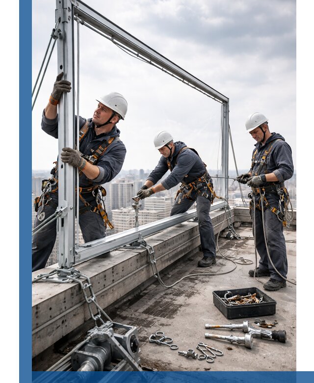 Монтаж крышных рекламных конструкций под ключ в Гудермесе